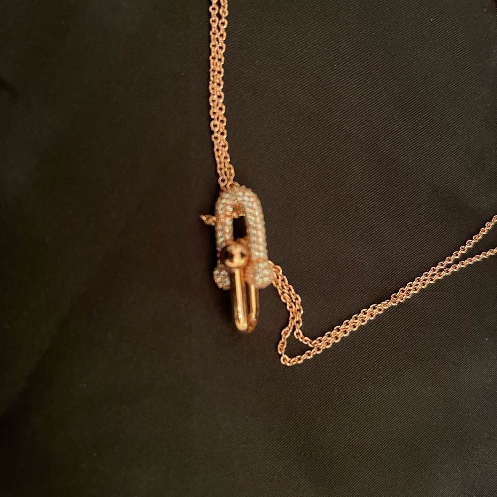 Tiffany & co. necklace cz Rose gold diamond